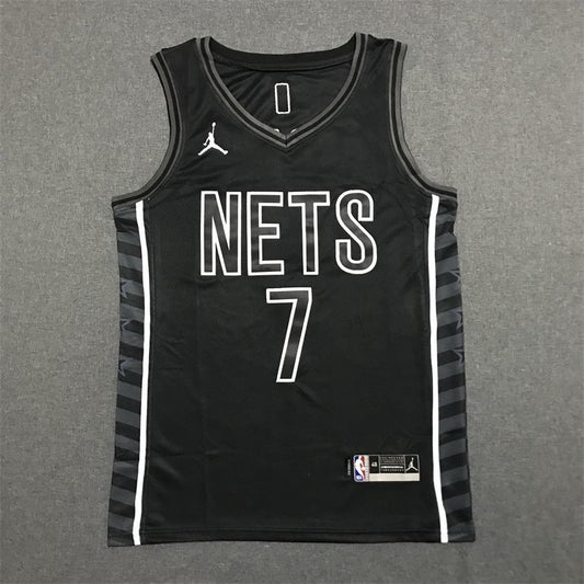 Brooklyn Nets #7 Kevin Durant 22-23 New Season New Nets 7 # Kevin · Durant Statement Edition Black Jersey Style 2