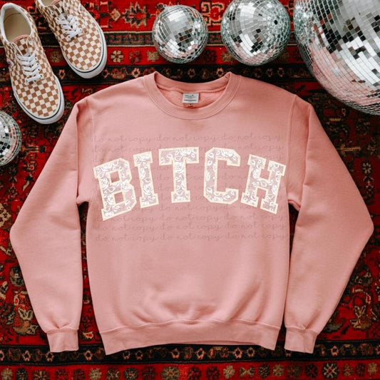 Btch lace DTF Transfers - THIS IS NOT A SHIRT Hoodie, Sweatshirt | InkThreadWorks.com