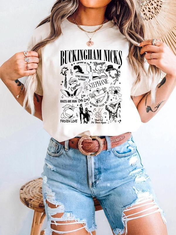 Buckingham Nicks Shirt, New Album Stevie Nicks Shirt, Stevie Nicks Concert Shirt Hoodie, Sweatshirt | InkThreadWorks.com