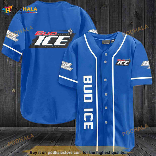 Bud Ice 3D Baseball Jersey
