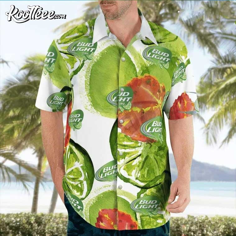 Bud Light Lemon Lime Seltzer Hawaiian Shirt