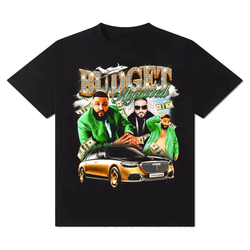 Budget Approved T-Shirt! Cotton Casual Crew Neck Slim-fitting Plain Floral Striped Black Menswear Outfit 3000 BC clothes...