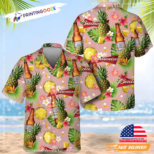 Budweiser Beer Hawaiian Shirt