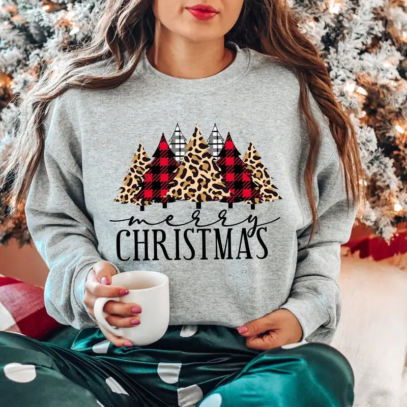 Buffalo Plaid Christmas T-shirt,Merry Christmas Shirt,Christmas T-shirt, Christmas Family Shirt,Christmas Gift, Holiday...