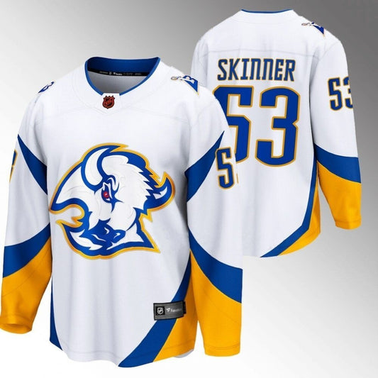 Buffalo Sabres #53 Jeff Skinner white 2022 special edition 2.0 breakaway retro jersey