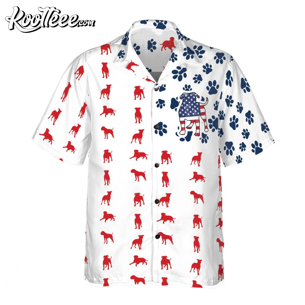 Bulldogs American Flag Hawaiian Shirt