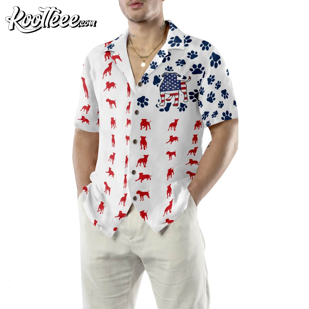 Bulldogs American Flag Hawaiian Shirt