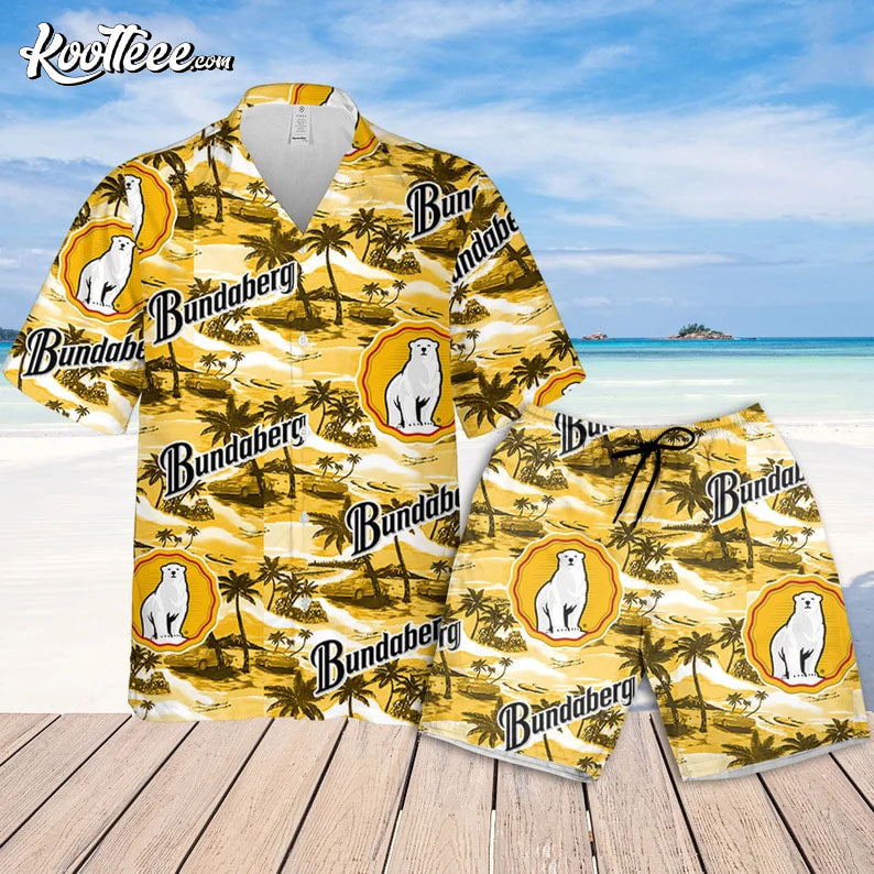 Bundaberg Hawaiian Sea Island Pattern Hawaiian Shirt And Shorts