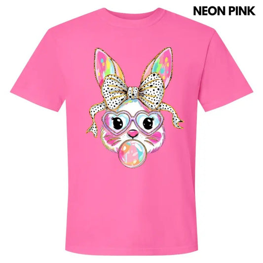 Bunny Coquette Brushstroke Comfort Colors T-Shirt Hoodie, Sweatshirt | InkThreadWorks.com