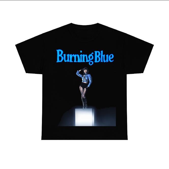 Burning Blue Music Tee, Mariah TS Shirt, Gift Fans Hoodie, Sweatshirt | InkThreadWorks.com