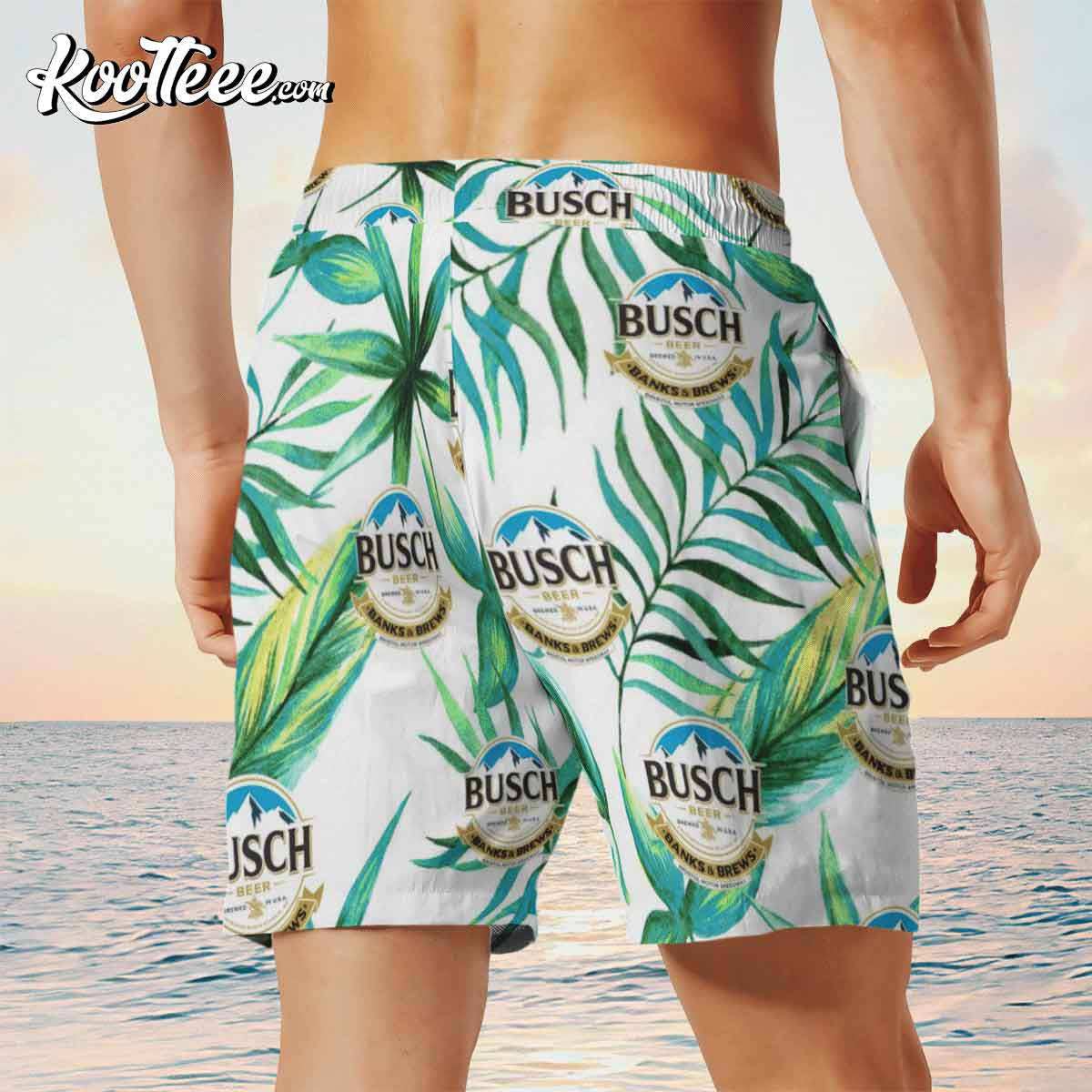 Busch Beer Hawaiian Shirts Hawaiian Shorts