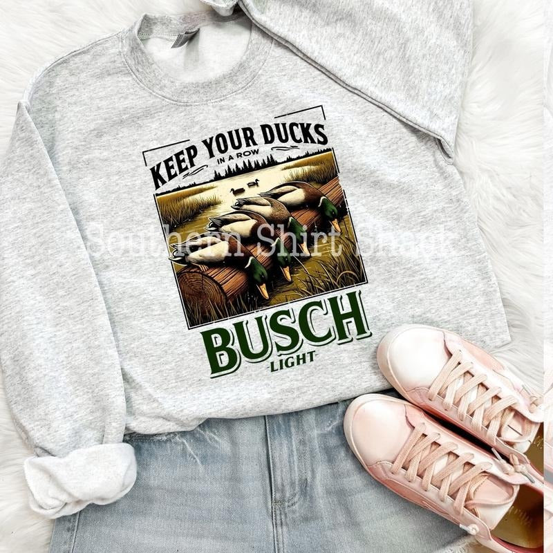 Busch Duck Hunting Sweatshirt | Duck Season Sweatshirt T-Shirts, Hoodie | InkThreadWorks.com