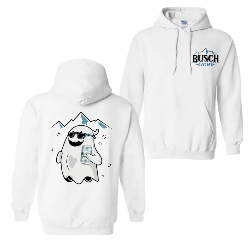 Busch Halloween Hoodie DRG, Ghost Halloween T-Shirt DRG, Sweatshirt for Men and Women | InkThreadWorks.com