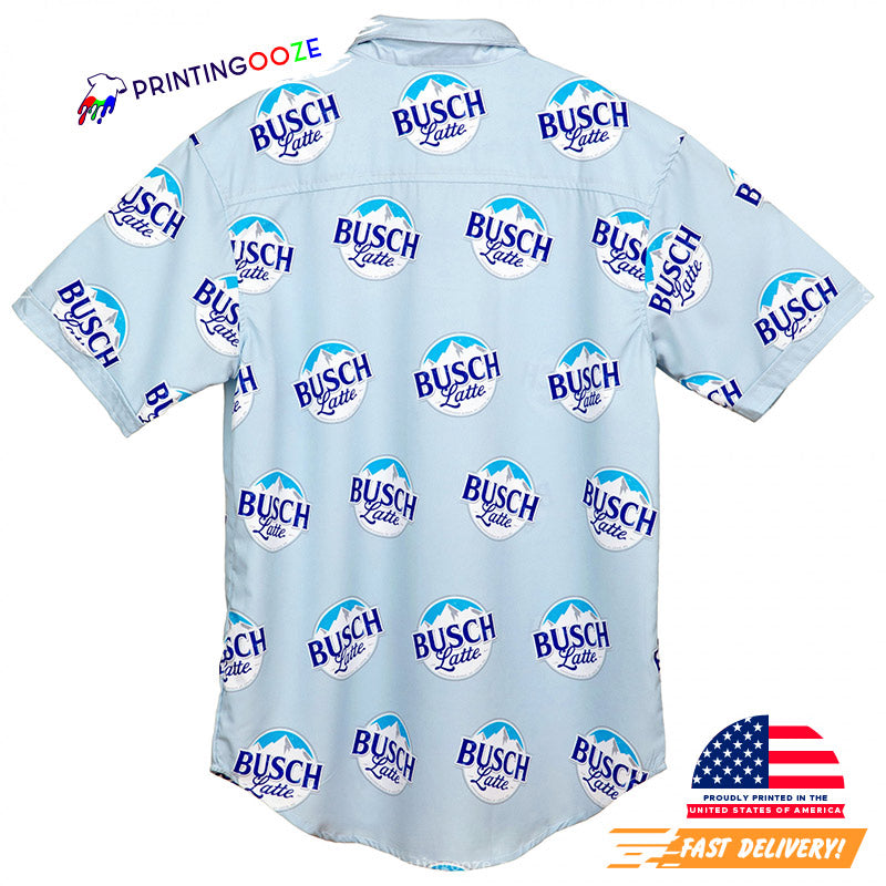 Busch Latte Beer Logo Hawaiian Shirt