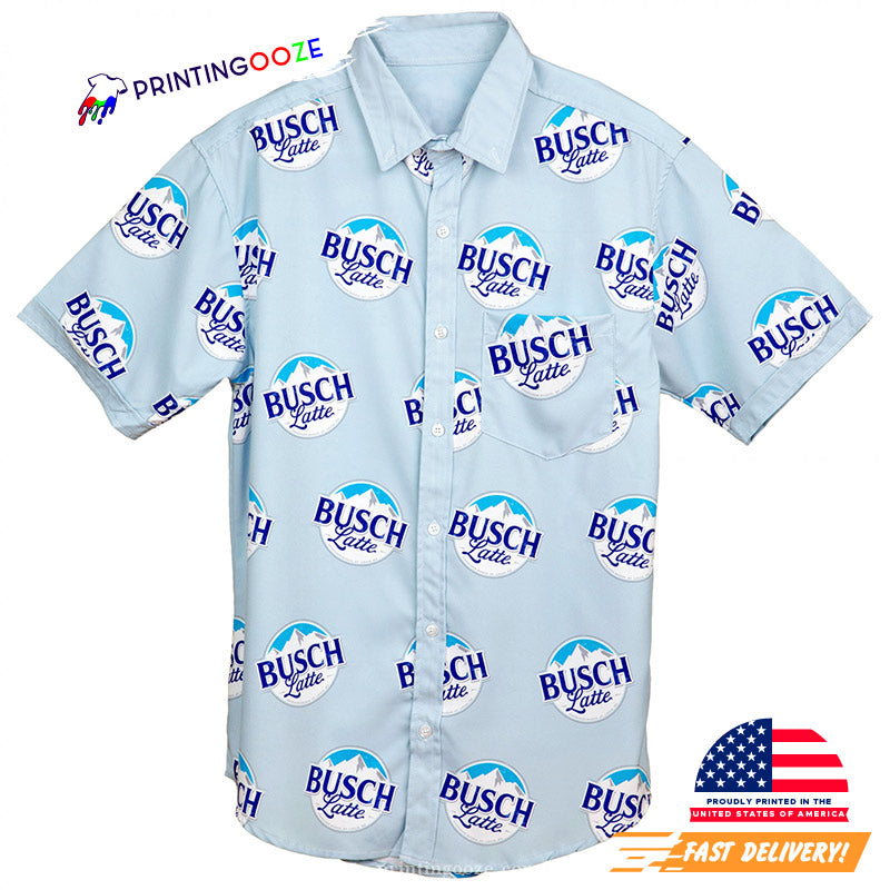 Busch Latte Beer Logo Hawaiian Shirt