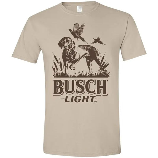 Busch Light - Dog 'Ready Stance' T-shirt - Beer Busch Light - For Men - For Women