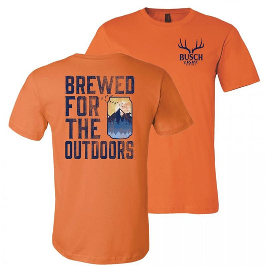 Busch Light Beer Brewed For The Outdoors Front and Back Print T-Shirt Hoodie, Sweatshirt | InkThreadWorks.com