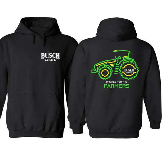Busch Light Farmers Tractor 2-sided Hoodie, Busch Light Hoodie Full Color For Men And Women, hoodie trend