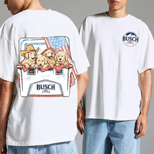 Busch Light Tee, Red White and Busch Light T-shirt, Flag Hoodie, Sweatshirt | InkThreadWorks.com