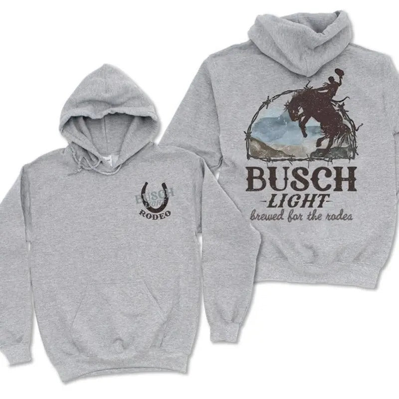 Busch light Rodeo Hoodie, Rodeo Tee, Rodeo Cowboy hoodie, Brews for the rodeo hoodie Sweatshirt | InkThreadWorks.com