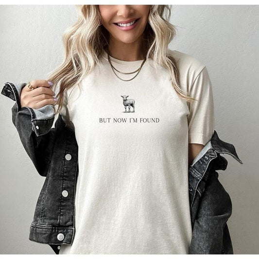 But Now I'm Found Christian T-shirt, Christian Gift, Retro Jesus Tee Hoodie, Sweatshirt | InkThreadWorks.com