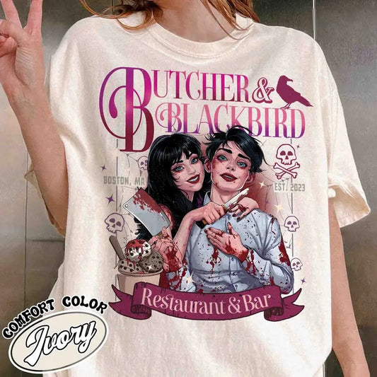 Butcher and Blackbird Tshirt Butcher and Blackbird Book Lover Gift Dark Romance Social Club Bookish Shirt Dark Romance...