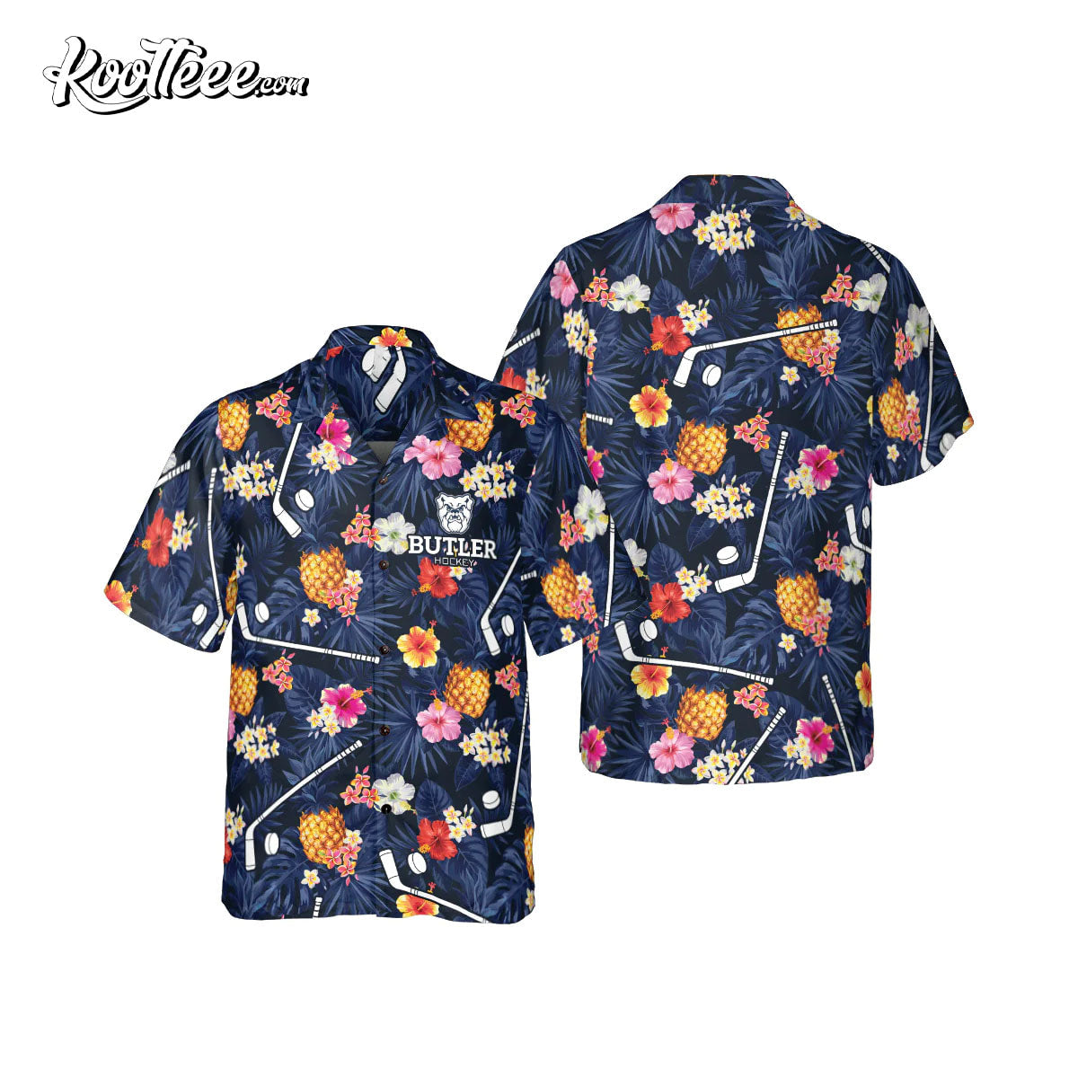 Butler Hockey Club Logo Hawaiian Shirt