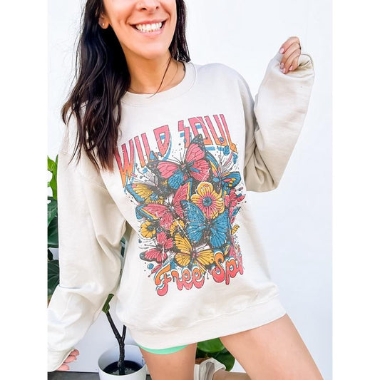 Butterfly Free Spirit Graphic Top