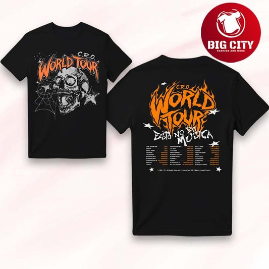 C R O world Tour 2026 Two Sided Shirt