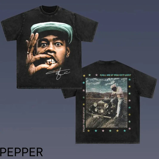 CALL ME WHEN YOU GET LOST TEE - Tyler The Creator 4.7, Double Sided Prints Vintage Bootleg T-Shirt,Tyler the creator...