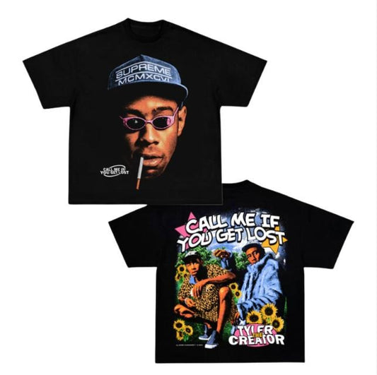 CALL ME WHEN YOU GET LOST TEE, Double Sided Prints Vintage T-Shirt, Graphic Tee Shirt, Unisex T-Shirt, Gift For Him, Crewneck Short Sleeve Shirt, Shirt Trending Top Menswear Underwear