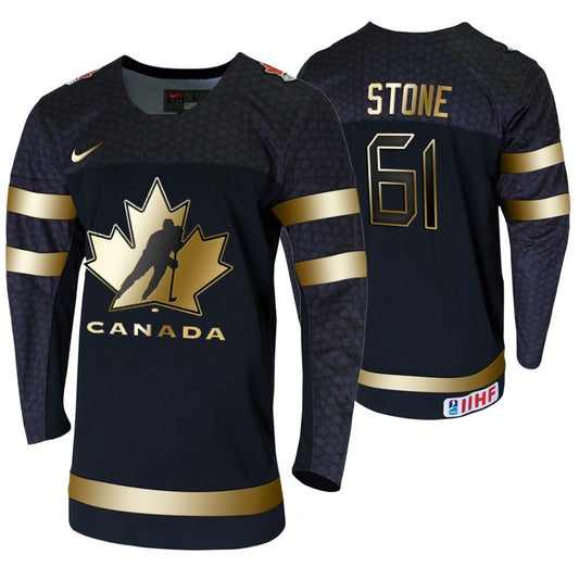 CANADA #61 mark-stone-–-a-men's-2020-iihf-world-ice-hockey-golden-limited-edition-jersey