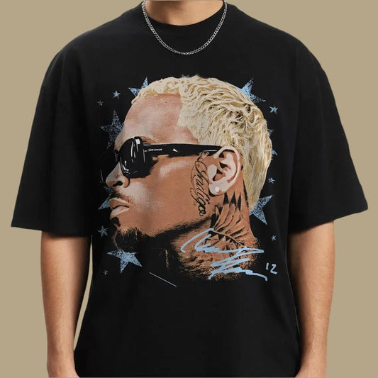 CB Breezy Bowl XX Tour Big Head Signature Tshir Graphicc Tee Top Streetwear