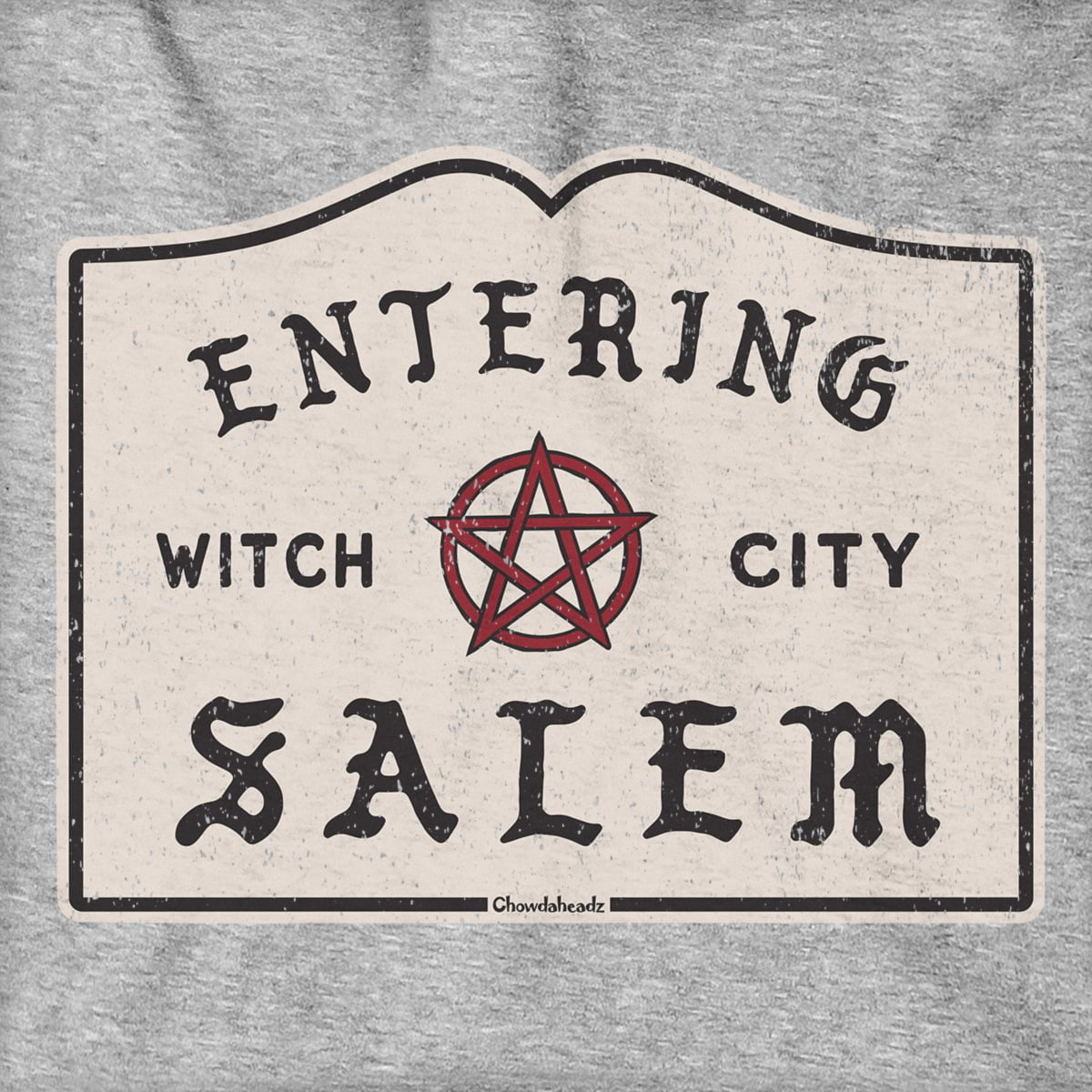 Entering Salem Sign Hoodie