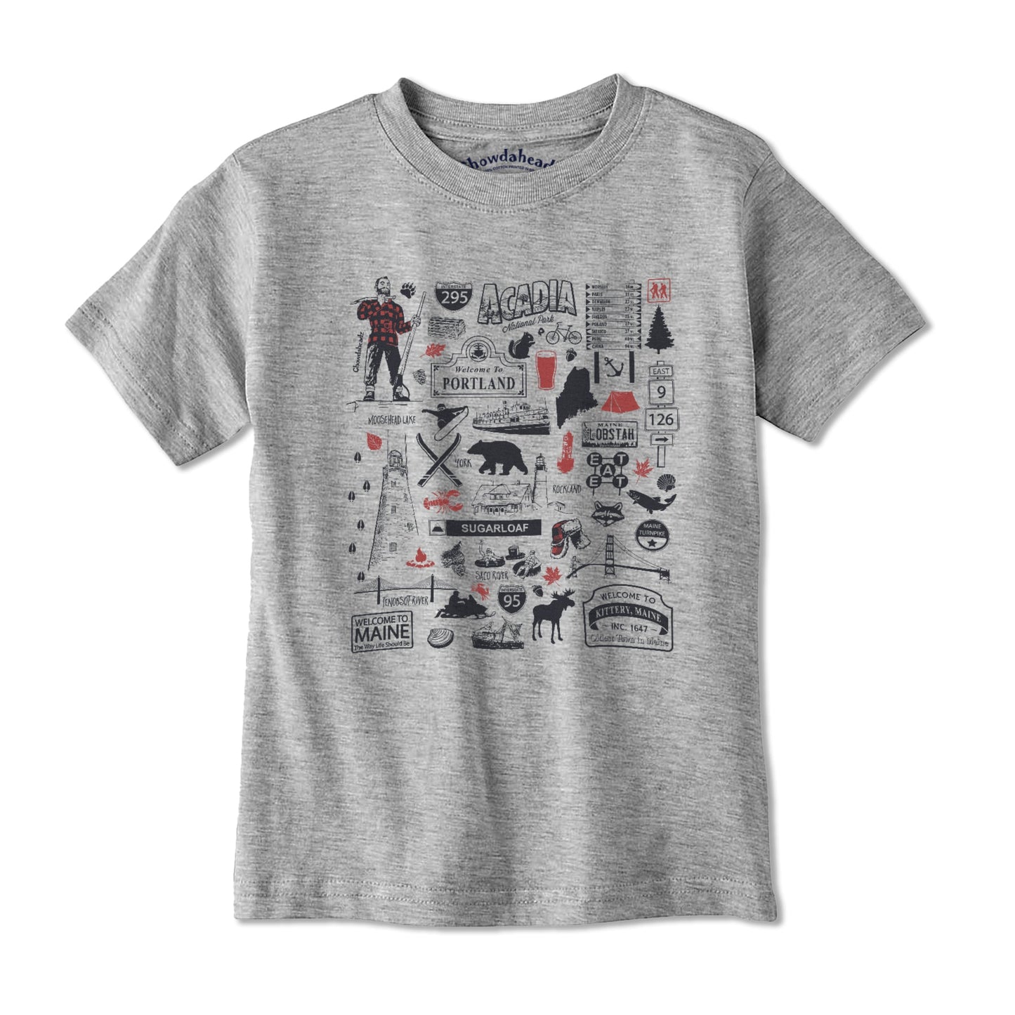 Maine Tourist Attraction Youth T-Shirt