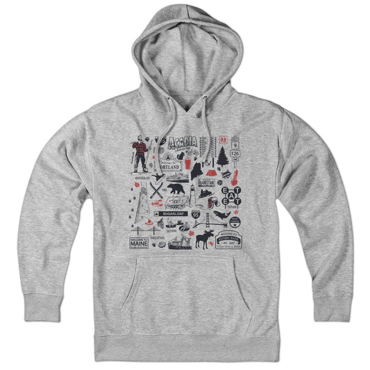 Maine Tourist Attraction Hoodie