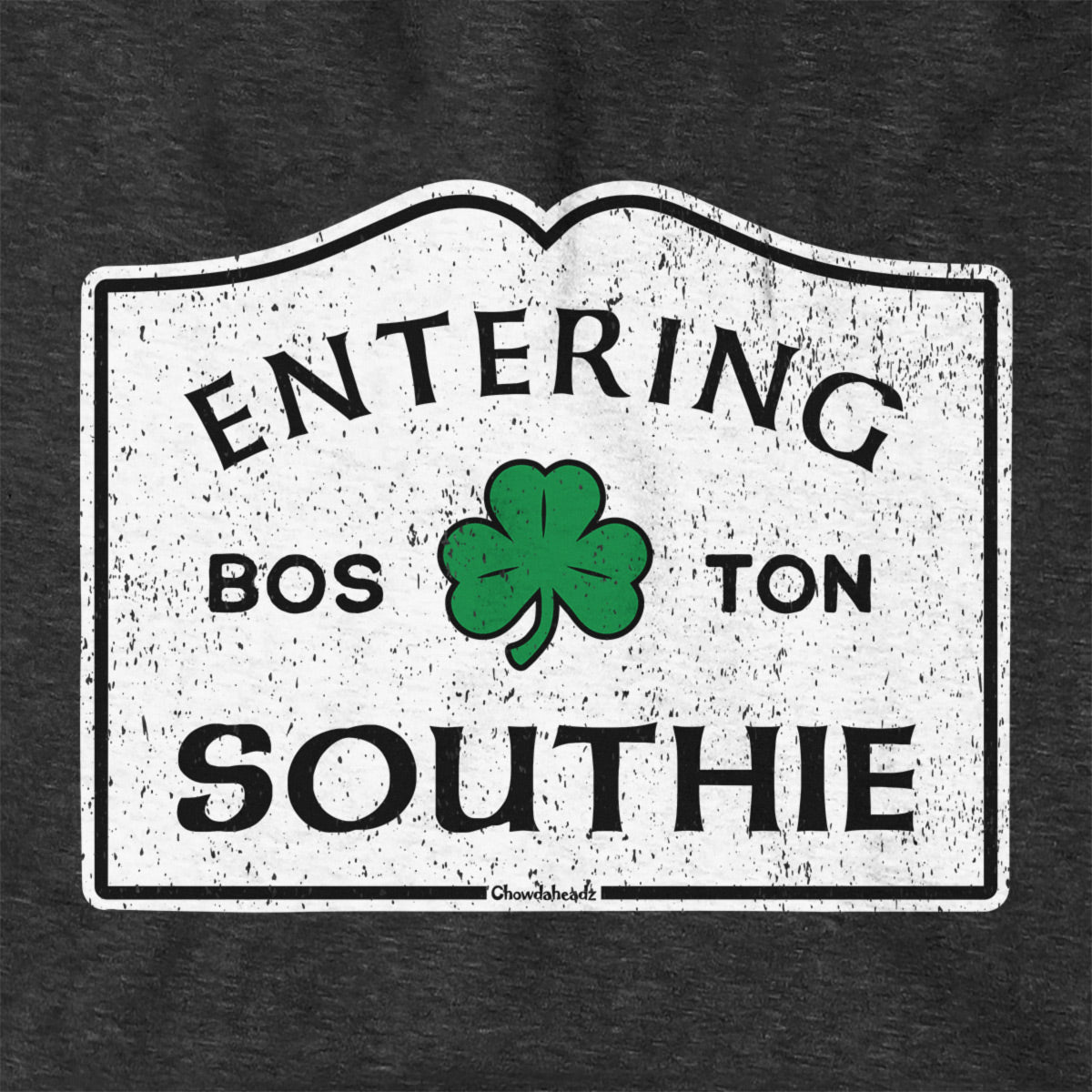 Entering Southie Sign Hoodie