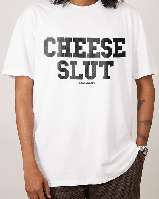 CHEESE SLUT T-SHIRT, Men Summer Fashion Cotton, Cotton Menswear, S to 3XL Hoodie, Sweatshirt | InkThreadWorks.com