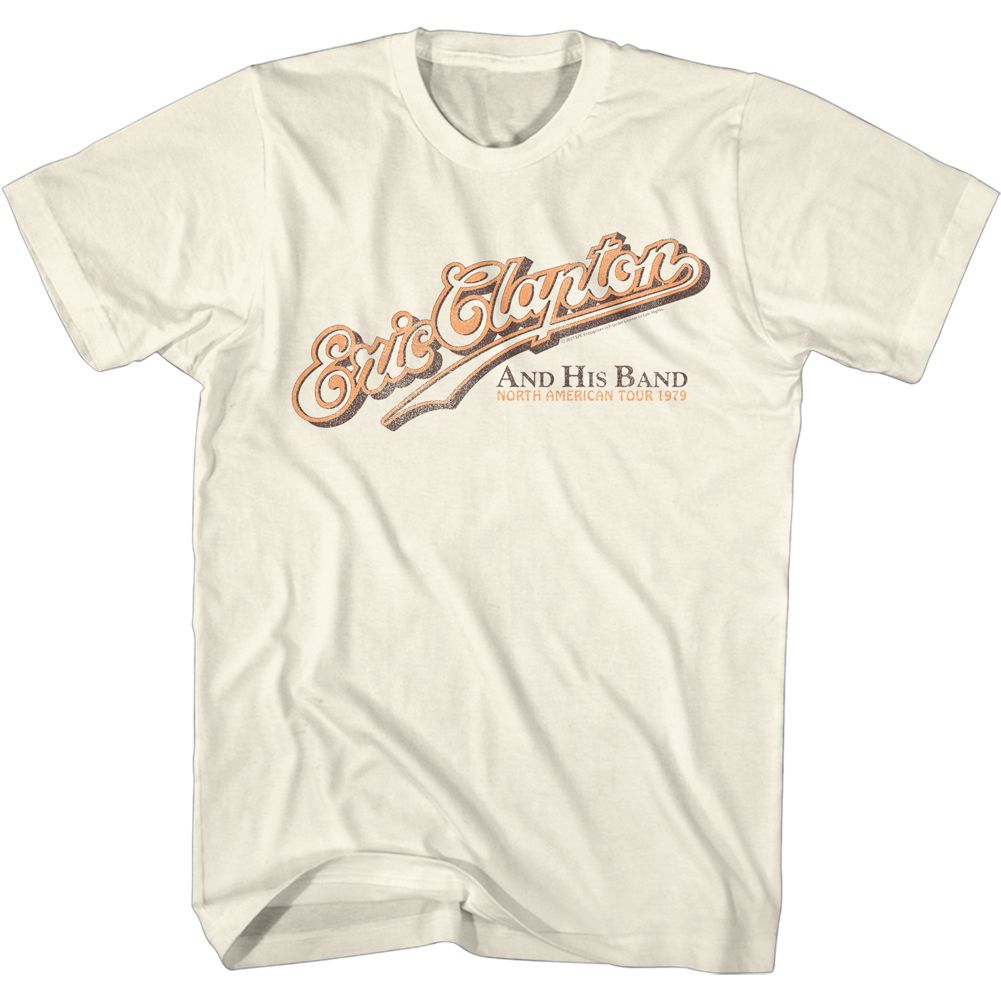 Eric Clapton - Clapton & His Band - Short Sleeve - Adult - T-Shirt