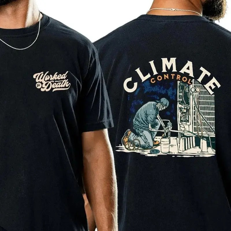 CLIMATE CONTROL t-shirt, Gift for Dad, Gift for Mom, Gift for him, gift for her, birthday gift, Gift for friends, Y2k shirt, trendy design shirt,  viral shirt, graphic shirt