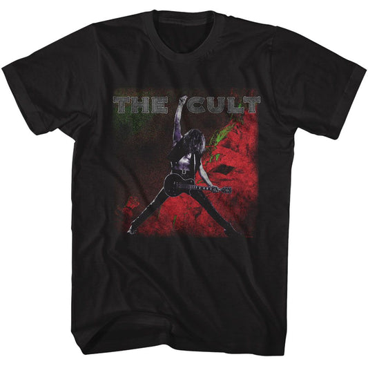 The Cult - Album Cover Sonic Temple - American Classics - Solid Black Adult Short Sleeve T-Shirt