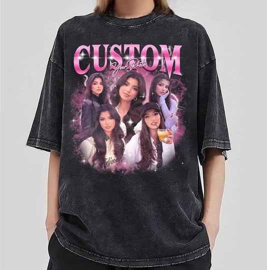 COMFORT COLORS Vintage Graphic 90s Shirt, Custom Bootleg Rap Tee, Insert Your Design, CUSTOM Your Own Bootleg Idea Here, Womenswear Streetwear