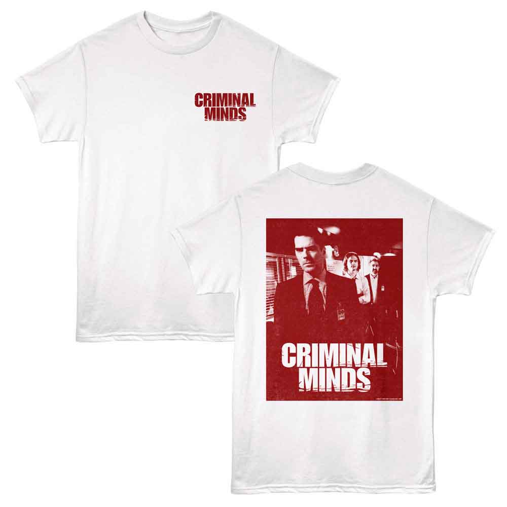Criminal Minds - Hotchner Reid Rossi - American Classics - 2-Sided Print White Adult Short Sleeve T-Shirt