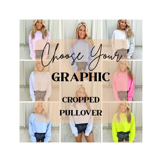 CROP *PULLOVER Graphic Top