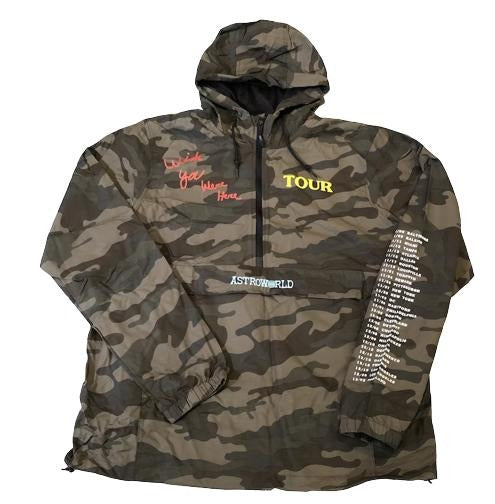 Cactus Jack Astroworld Anorak Camo Hoodie for Men Camouflage Menswear T-Shirts, Sweatshirt | InkThreadWorks.com