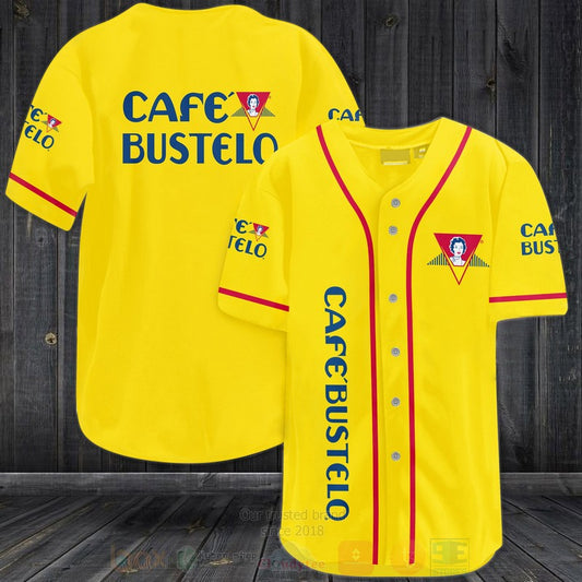 FASHION Cafe Bustelo Baseball Jerseys Botton Shirt