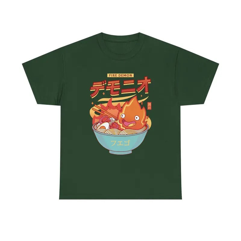 Calcifer TShirt, Fire Demo, Calcifer Quotes, Howls Moving Castle Shirt, Studio Ghibli, Anime Hoodie, Sweatshirt