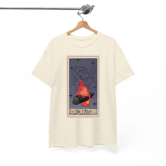 Calcifer Tarot Card Tshirt, Howls Moving Castle Tshirt, Howl And Sophie, Anime Hoodie, Sweatshirt | InkThreadWorks.com