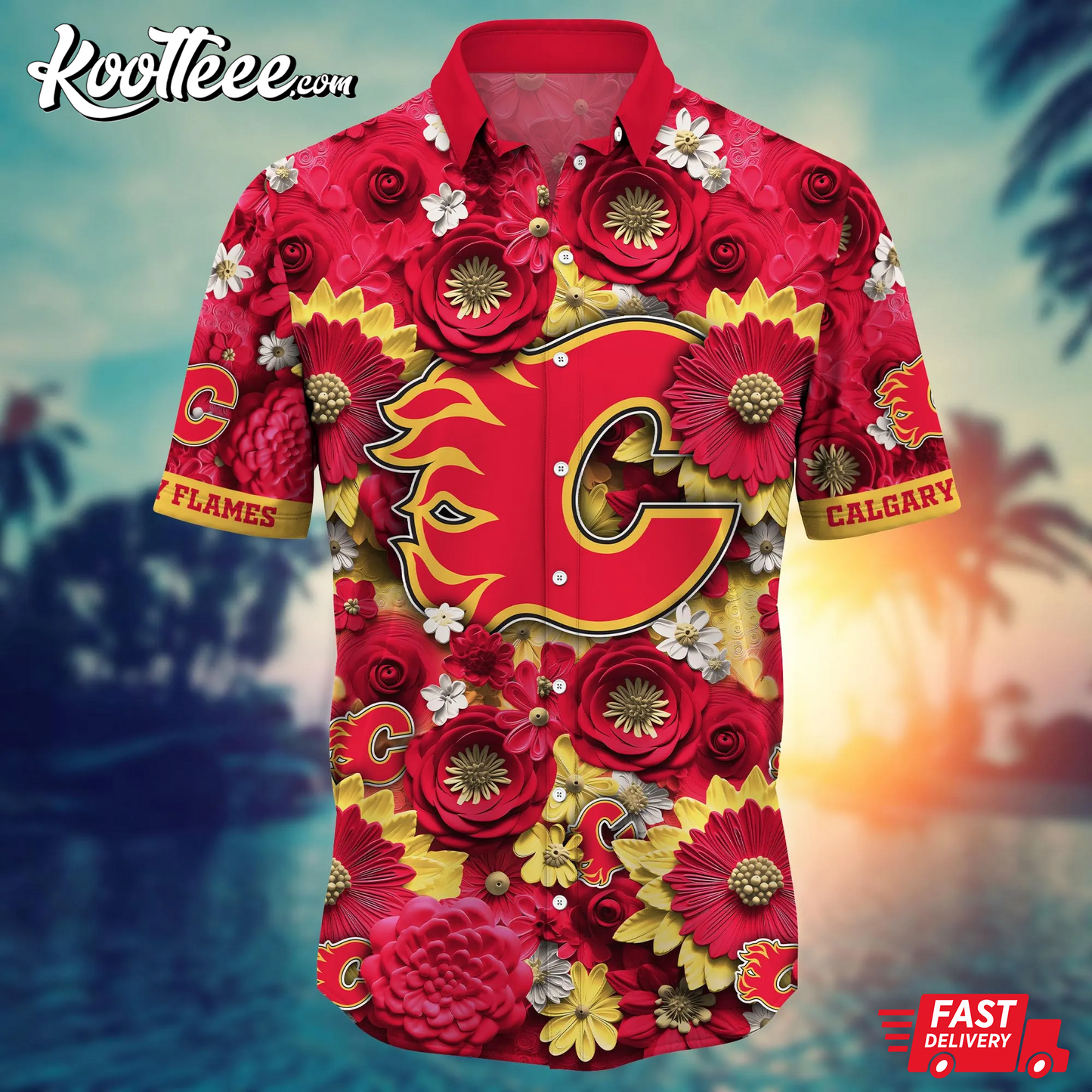 Calgary Flames NHL Hawaiian Shirt