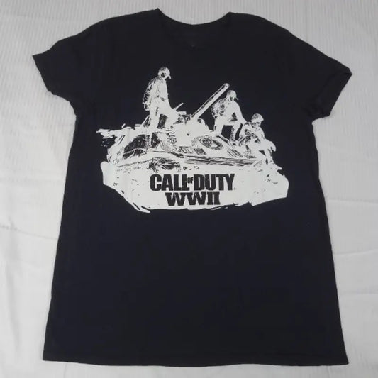 Call Of Duty WWII T-Shirt Video Game Graphic Black Shirt